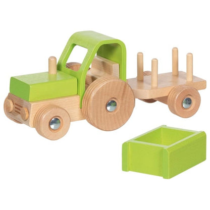 Goki traktor met aanhanger