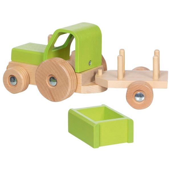 Goki traktor met aanhanger
