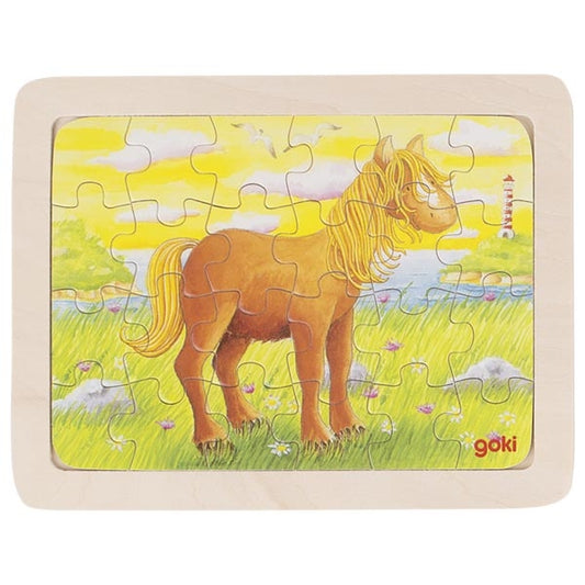 Goki puzzel paard 24 stukjes