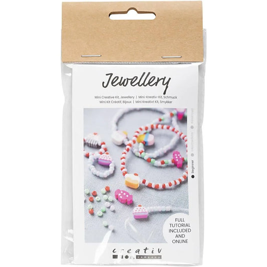 Mini hobbyset sieraden elastisch armband en ring sweets