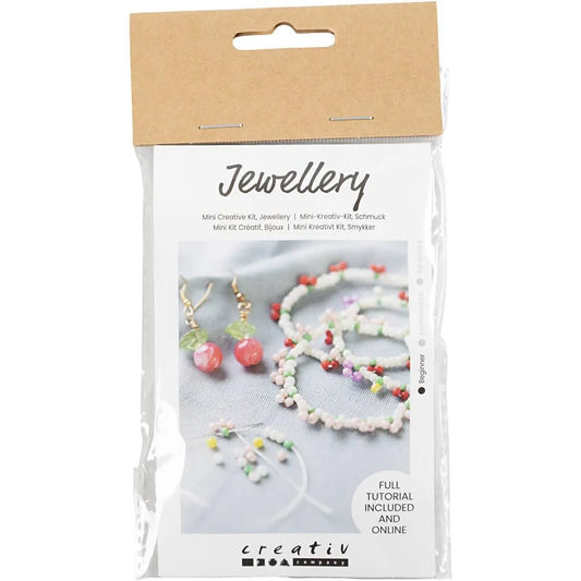 Mini hobbyset sieraden elastische armband en oorbel
