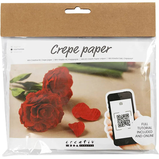 Mini hobbyset crêpepapier rozen