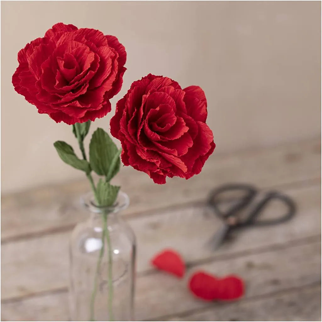 Mini hobbyset crêpepapier rozen