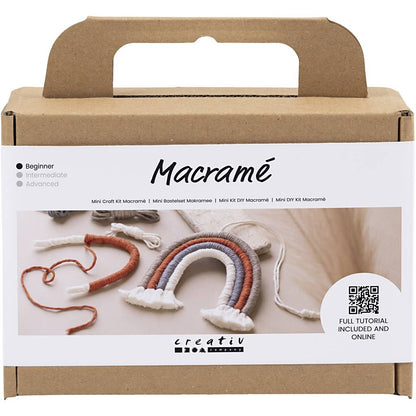 Mini hobbyset macramé regenboog