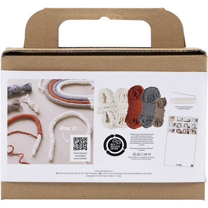 Mini hobbyset macramé regenboog