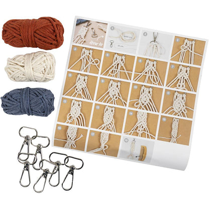Mini craft kit macramé sleutelhangers