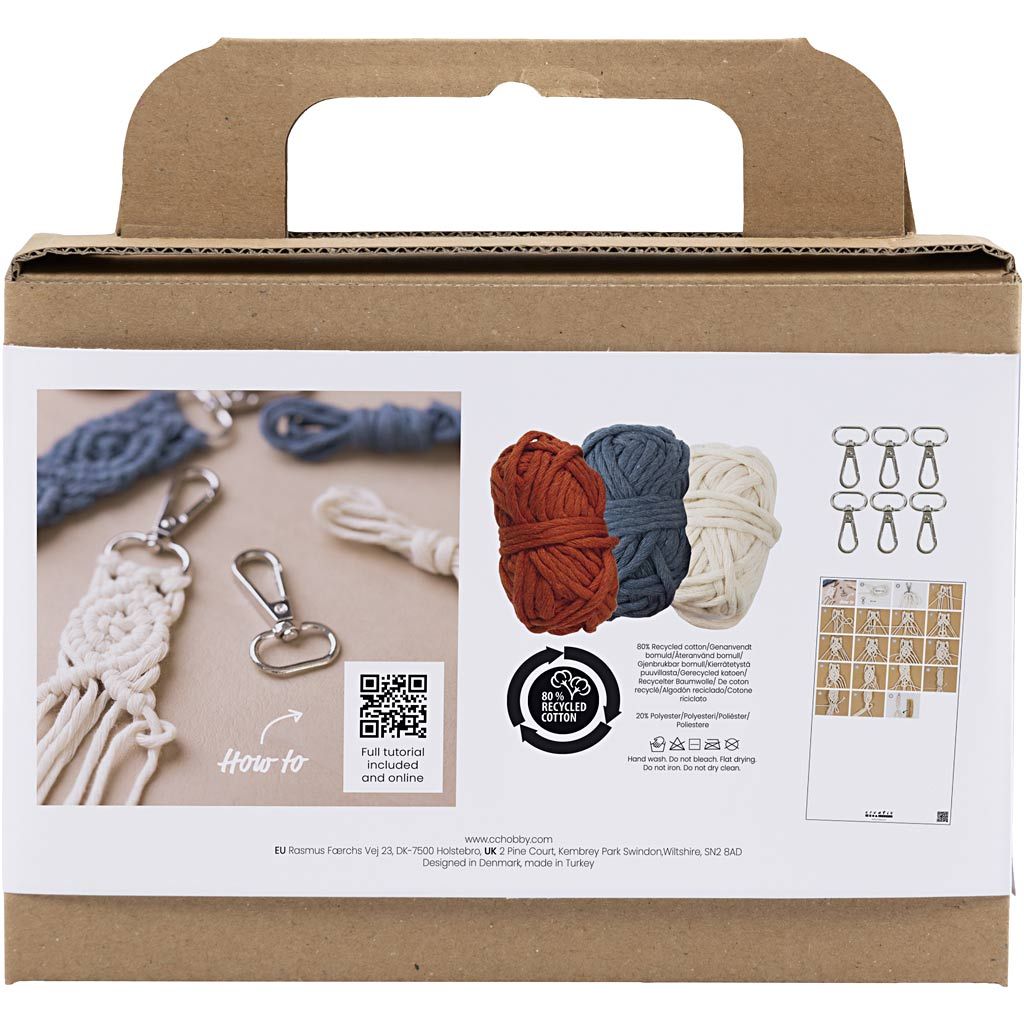 Mini craft kit macramé sleutelhangers