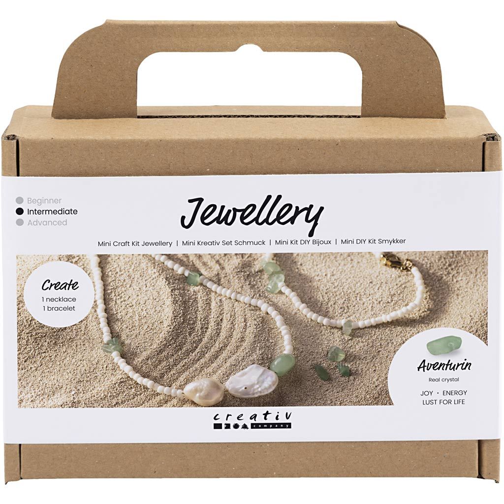 Mini hobbyset sieraden aventurijn ketting en armband