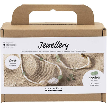 Mini hobbyset sieraden aventurijn ketting en armband