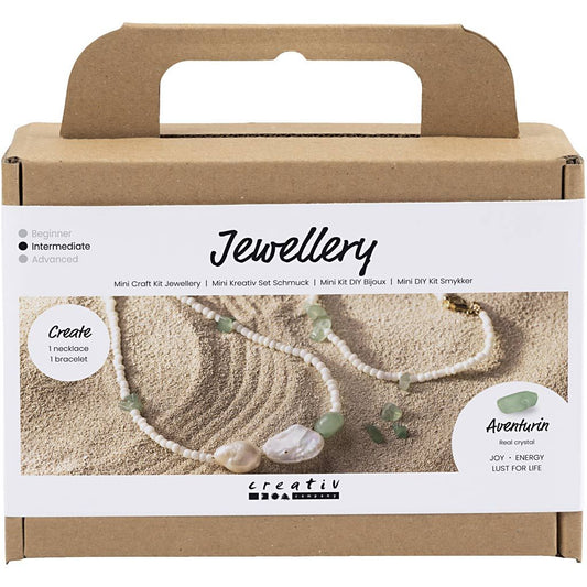 Mini hobbyset sieraden aventurijn ketting en armband