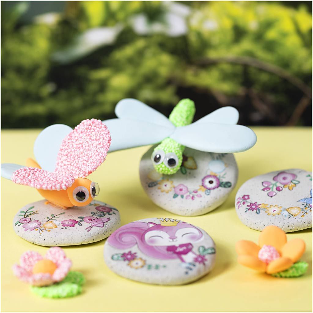 Mini hobbyset boetseren steen met insect