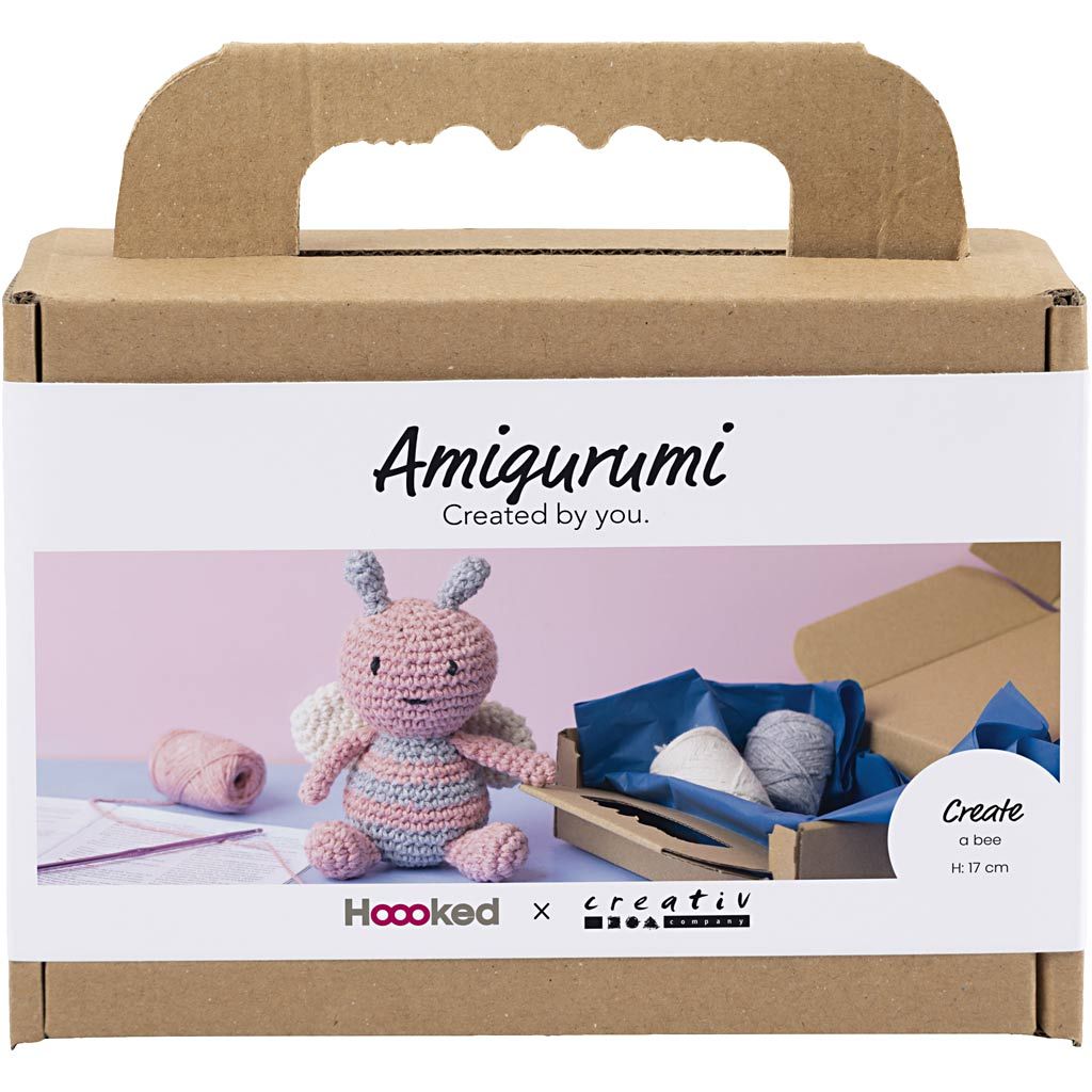 Hobbyset amigurumi honingbij pastelkleuren