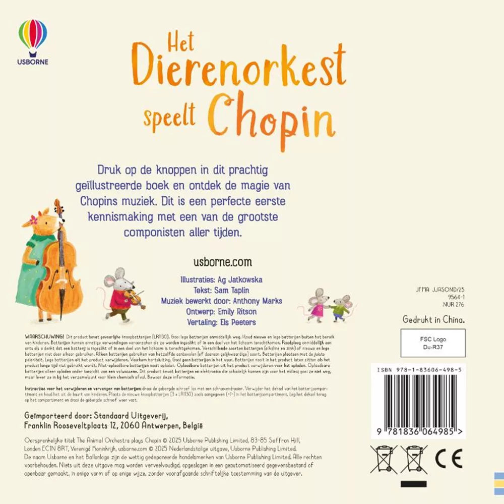 Het dierenorkest speelt Chopin