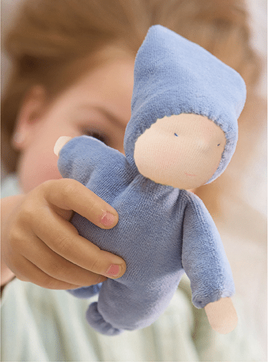 Wriemel babypop naaipakket lichtblauw