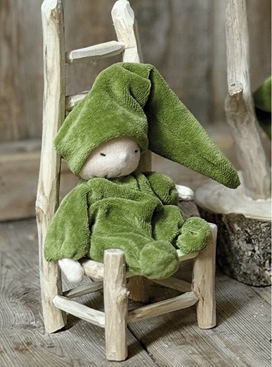 Wriemel babypop naaipakket mosgroen