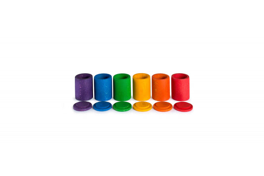 Grapat coloured cups with lid