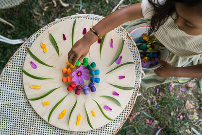 Grapat mandala rainbow mushrooms