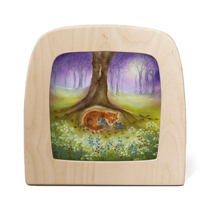 Baukje Exler - Little fox family silhouet