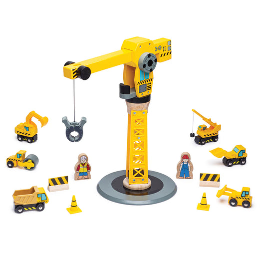 Bigjigs big crane construction set