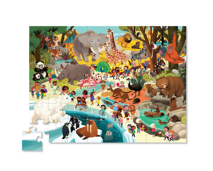Puzzel dag in de dierentuin