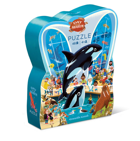 Puzzel dag in het aquarium