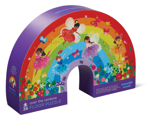 Vloerpuzzel over de regenboog