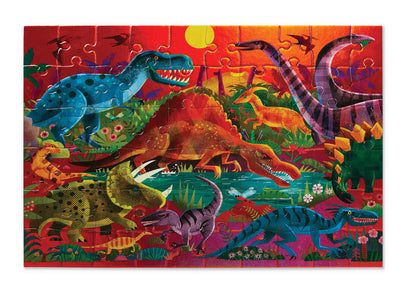 Holographic foil puzzel oogverblindende dinosaurussen