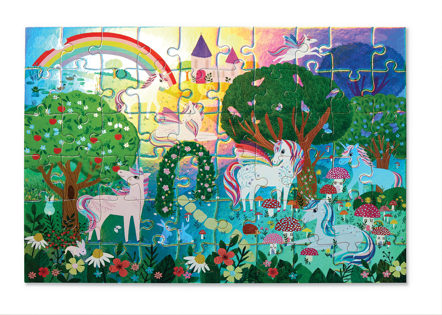 Holographic foil puzzel sprankelende eenhoorn