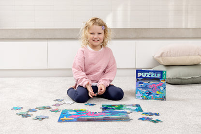 Holographic foil puzzel glinsterende haaien