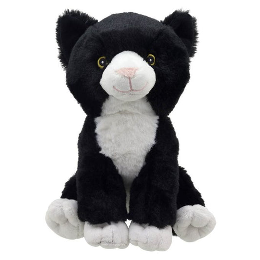 Eco cuddlies kat zwart met wit