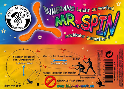 Kids at work boomerang mr.spin