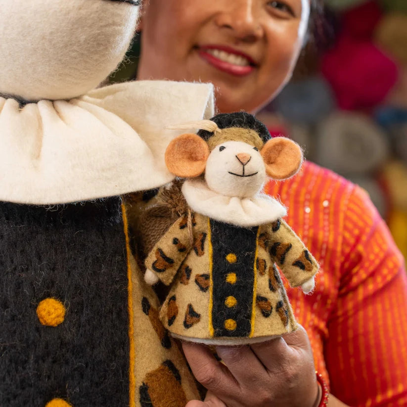 Decoratie muis panterpiet