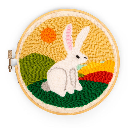 Punch needle kit hare