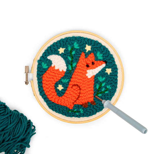 Punch needle kit fox