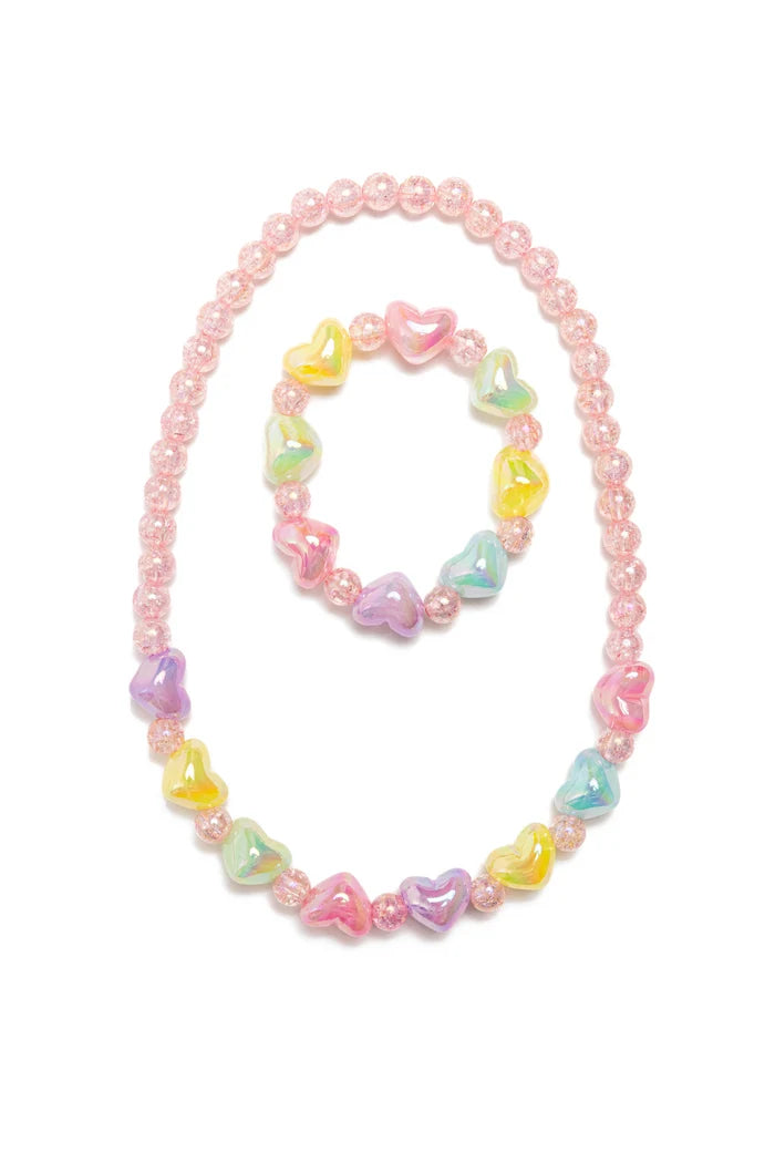 Hartjes ketting met armband