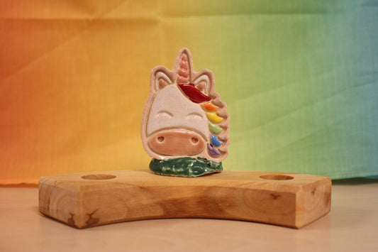 Keramiek steker unicorn