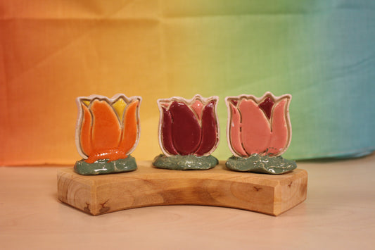 Keramiek steker tulp