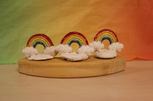 Keramiek steker regenboog