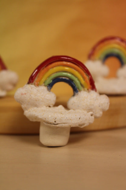 Keramiek steker regenboog