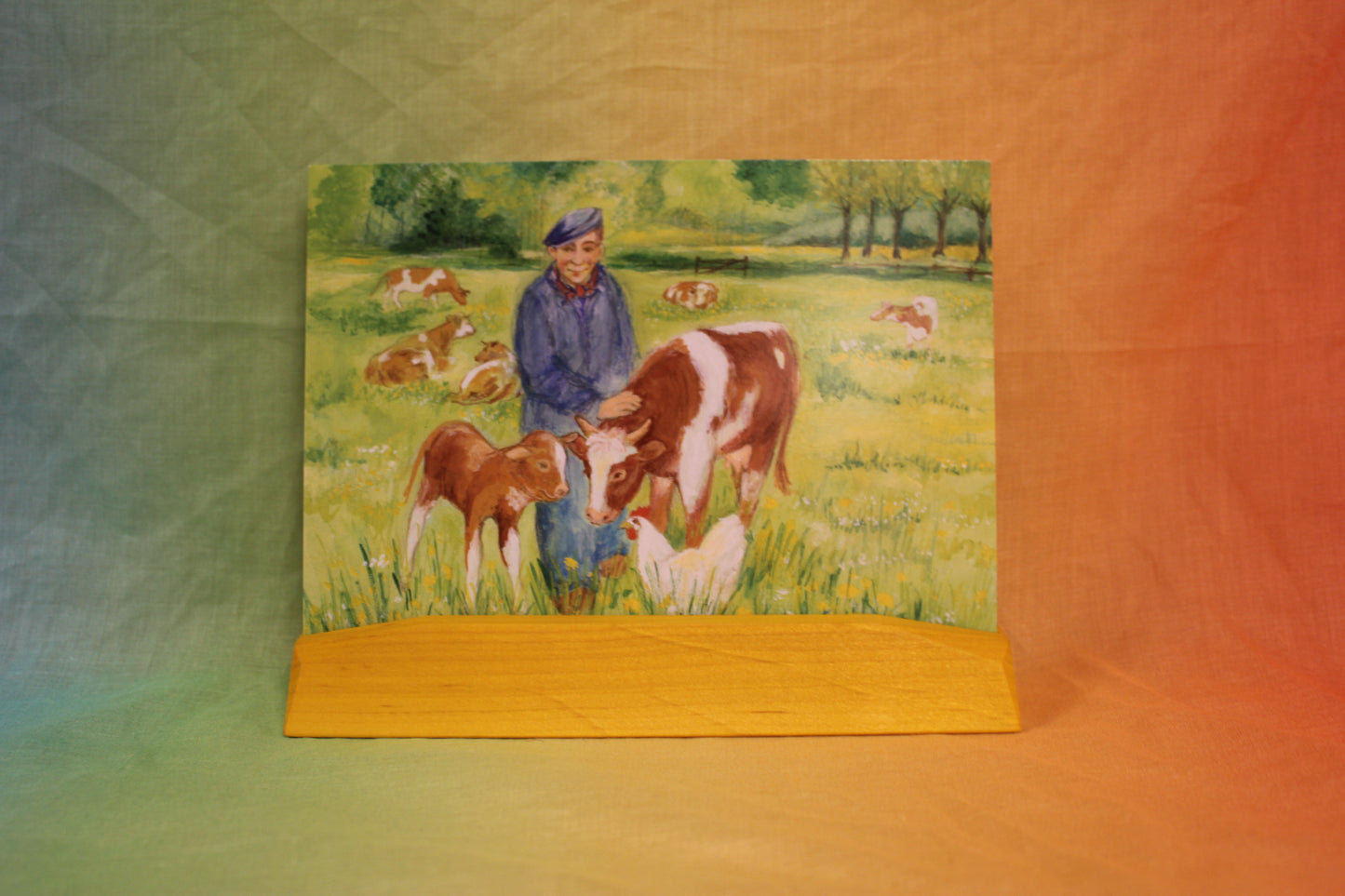 Kaarthouder geel oranje 5922