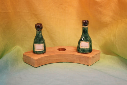 Keramiek steker champagne