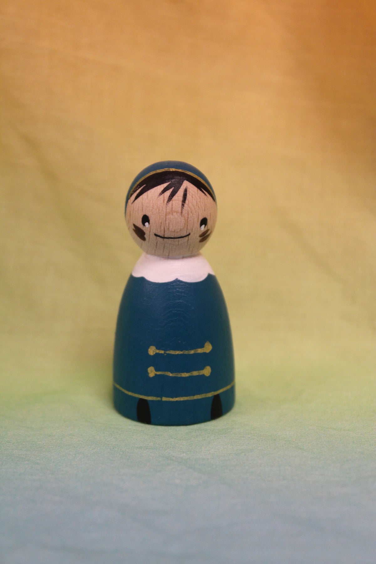 Pegdoll piet fel donker tuquoise