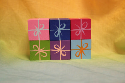 Houten cadeautje groen