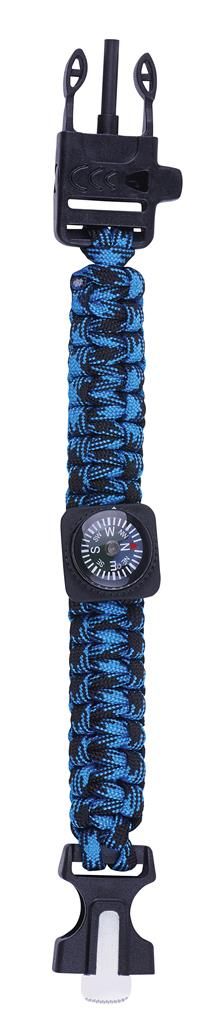 Survival armband blauw