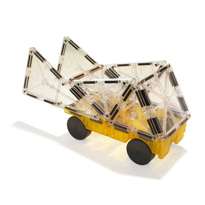 Magna-tiles cars 2 stuks uitbreidingsset groen en geel