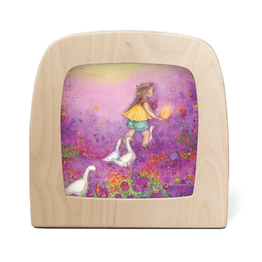 Anne Illustraties - Little goose girl silhouet