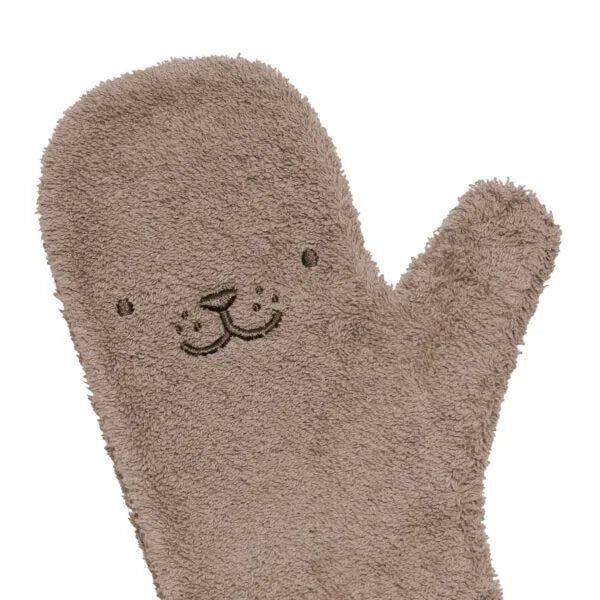 Nifty baby shower glove zeehond mocha