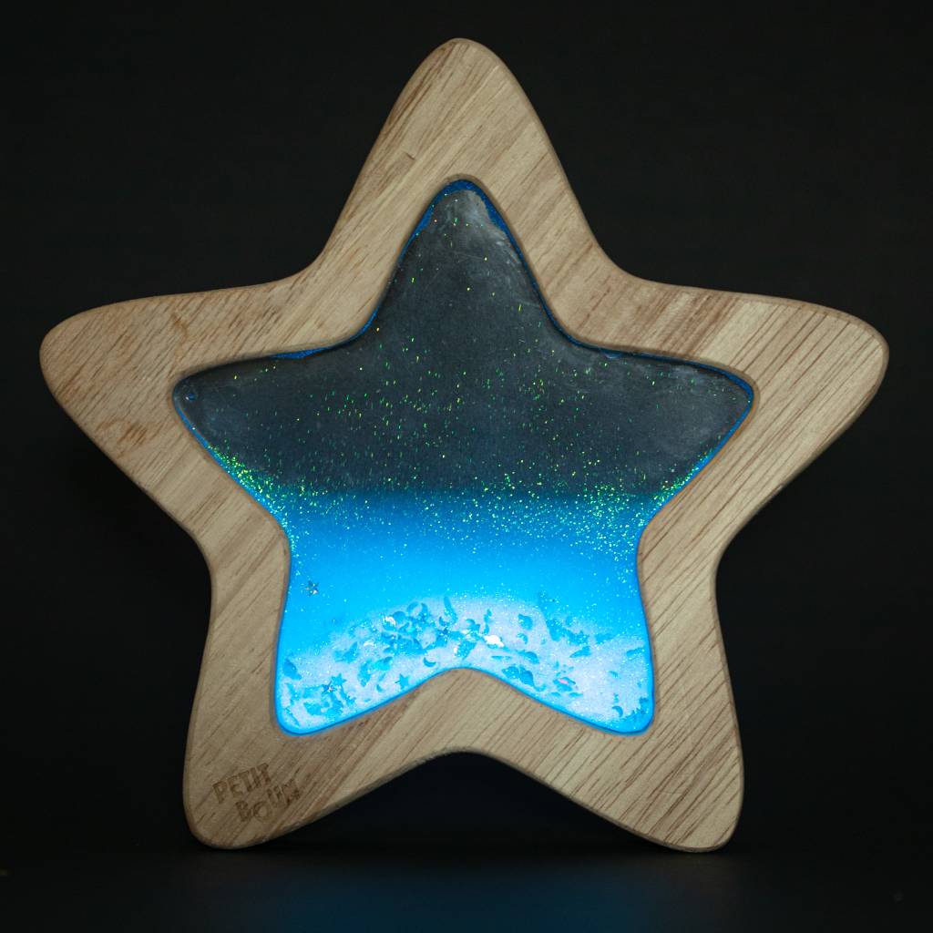Petit Boum sensorische ster blauw