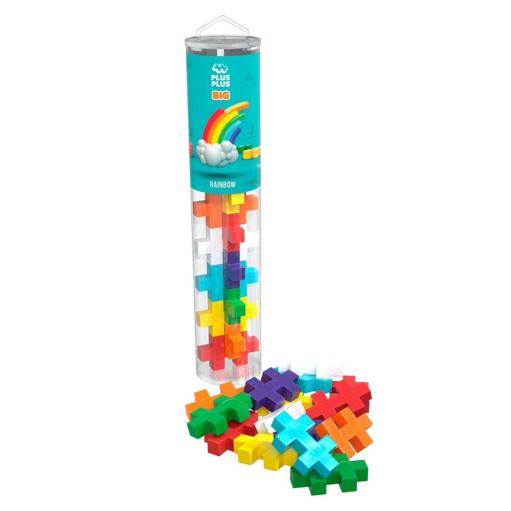 Plusplus BIG tube rainbow 15 pcs