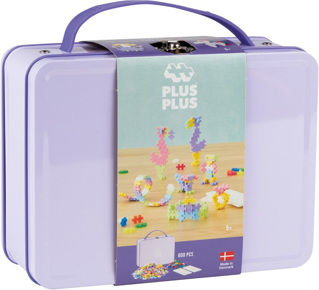 Plusplus metalen koffertje pastel